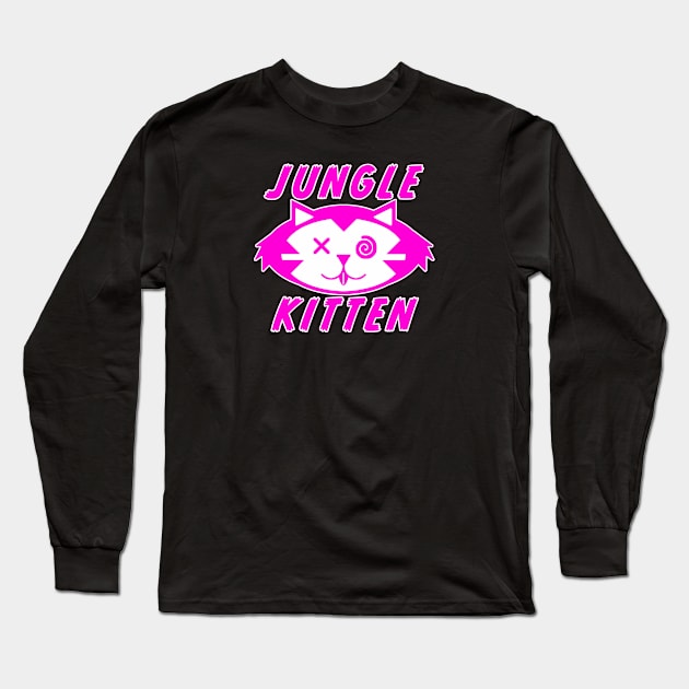 Jungle Kitten Long Sleeve T-Shirt by DJSK